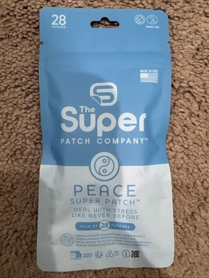 The Super Patch : PEACE - Pack of 28 Patches- Say goodbye to stress and anxiety
