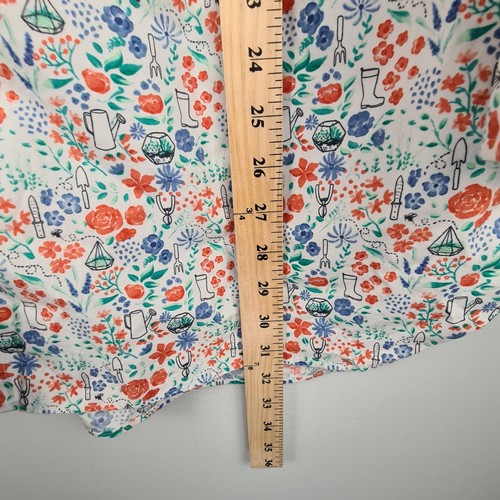 Duluth Trading Co Wrinklefighter Tunic Shirt Women's XL Gardening Pattern No Gap - Picture 9 of 12