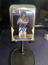 Jacob Reimer in person auto 1st bowman chrome Mets
