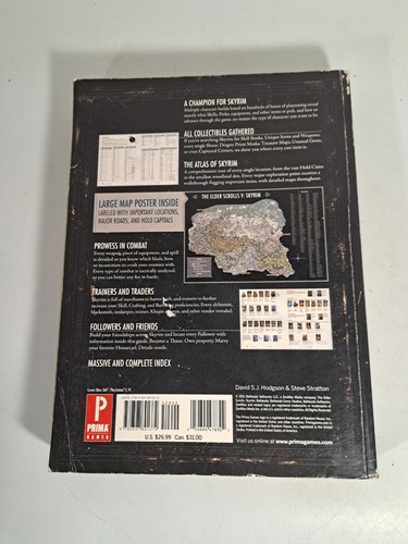 Bethesda Skyrim The Elder Scrolls V Official Game Guide No Map - Bild 2 von 2