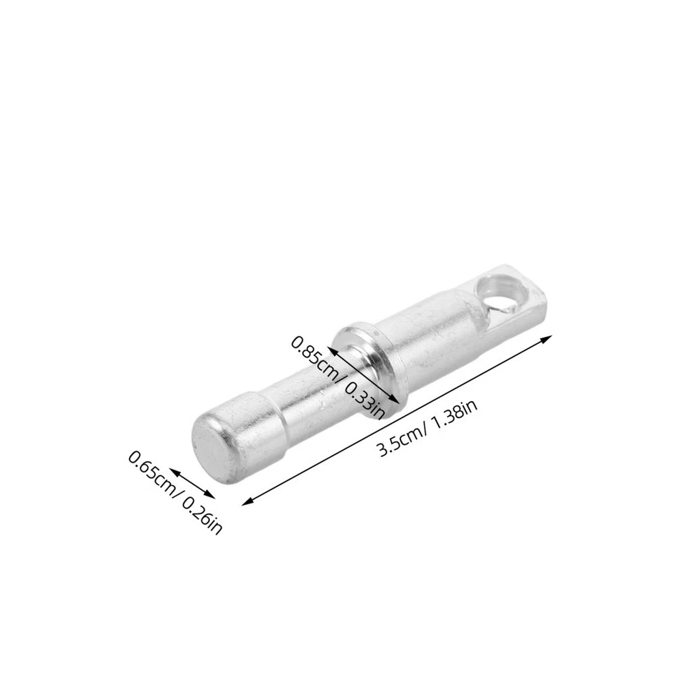  10 pezzi di tappi terminali di ricambio in lega di alluminio argento per pali - Immagine 2 di 4