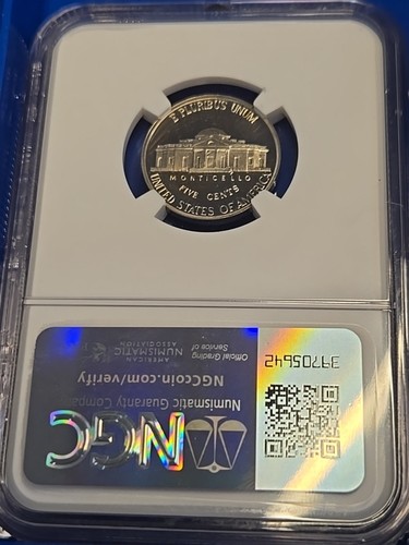 1987 S NGC PF69 ULTRA CAMEO PROOF JEFFERSON NICKEL 5C - Picture 2 of 2