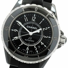 CHANEL H0684 J12 Black Ceramic 38MM Rubber Bracelet Automatic Winding