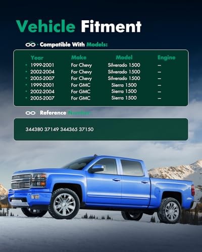(2WD) Stoßdämpfer für Sierra für Silverado - Gasdruckdämpfer vorne hinten passend - Bild 2 von 7