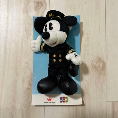 #ad #ad Mickey Mouse JAL x JCB Not for Sale Plush Badge Pilot Uniform $124.07