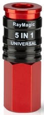 5 In 1 Universal Quick Industrial Connect Coupler, 1/4" Female NPT, Red Black