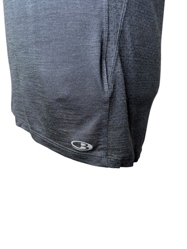 NWT Icebreaker Amplify Short Sleeve Tee Black Small S Wool Blend Shirt $75 - Picture 2 of 5