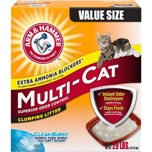 Arm & Hammer 29 lbs Multi-Cat Clumping Litter - 第 1/1 張圖片