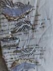 Kim Seybert Christmas Holiday Tree Skirt Sample Sale Gold Silver Beaded-“Quill” — photo 5