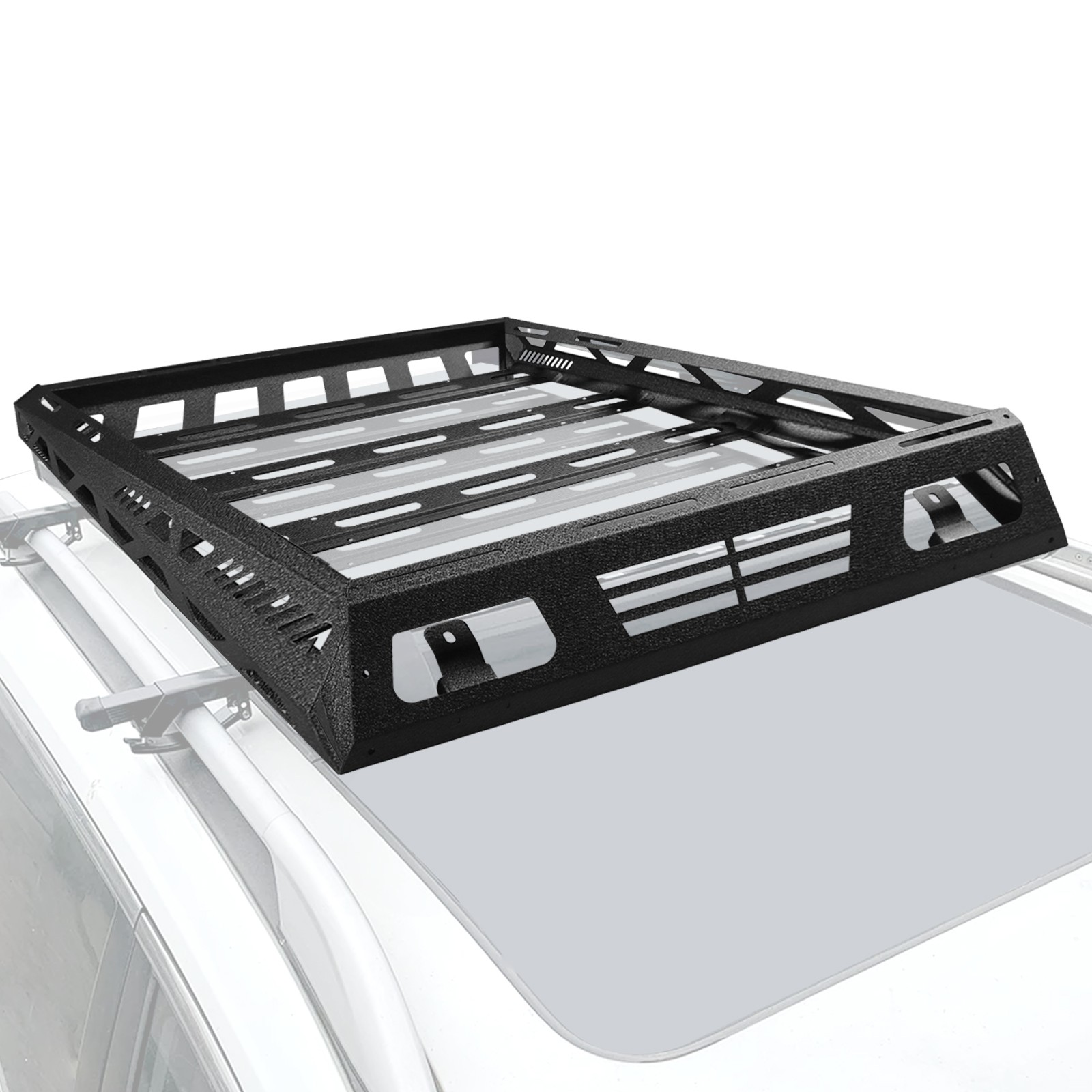 57x43'' Universal Roof Rack Heavy Duty Steel Cargo Top Luggage Carrier Basket