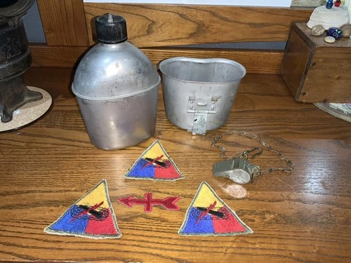 Military Lot WW2 Korea Era U.S. Army 32nd Infantry Red Arrow Armored Div Items