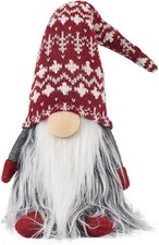 Christmas Gnome Plush Decoration Hanmade Santa Scandinavian Swedish Tomte Doll G
