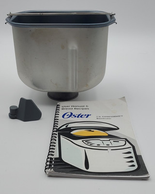 Oster Sunbeam Bread Maker Baking Pan W/ Paddle and Manual Vintage P.N. 102819