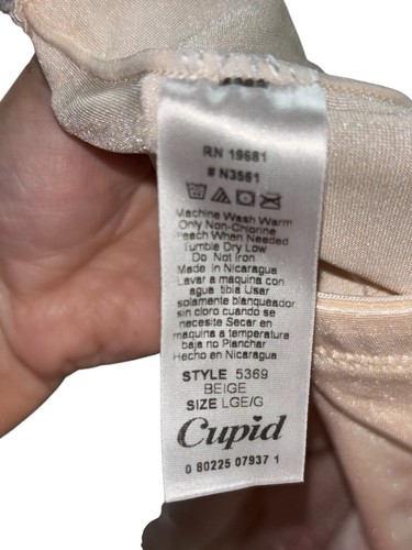Vintage Cupid High Waisted Shaper Shorts Shapewear Size Large Beige Girdle - Picture 5 of 5