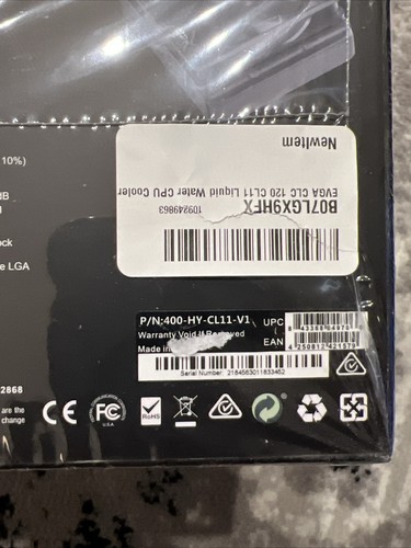 EVGA CLOSED LOOP CPU COOLER (RADIATOR 120 x 120mm) Brand new In box sealed - Picture 4 of 4