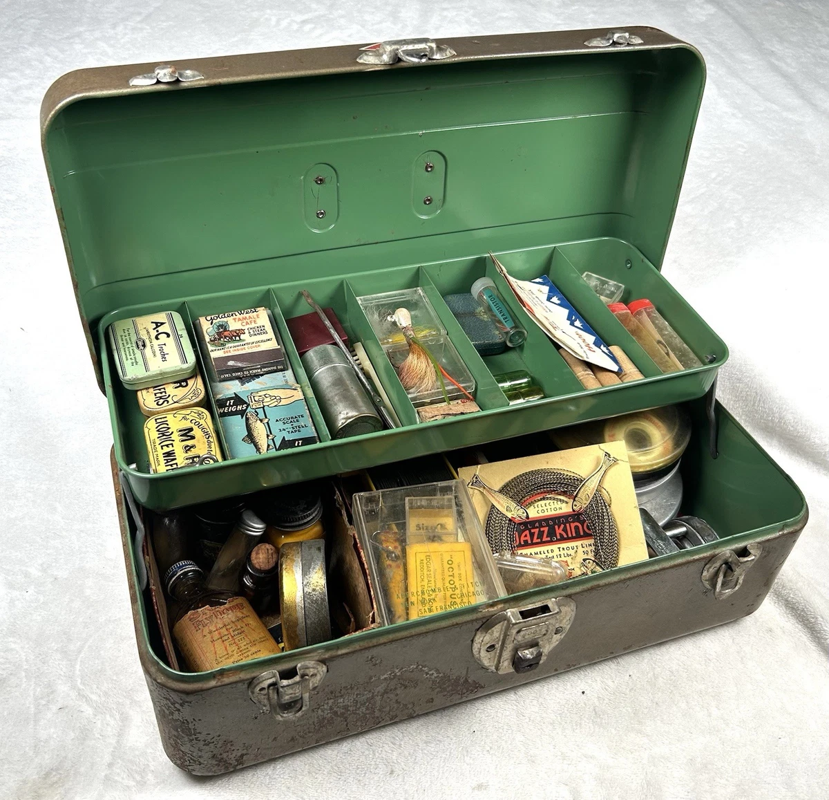 ebay tackle boxes Metal Fishing Tackle Boxes & Bags for sale
