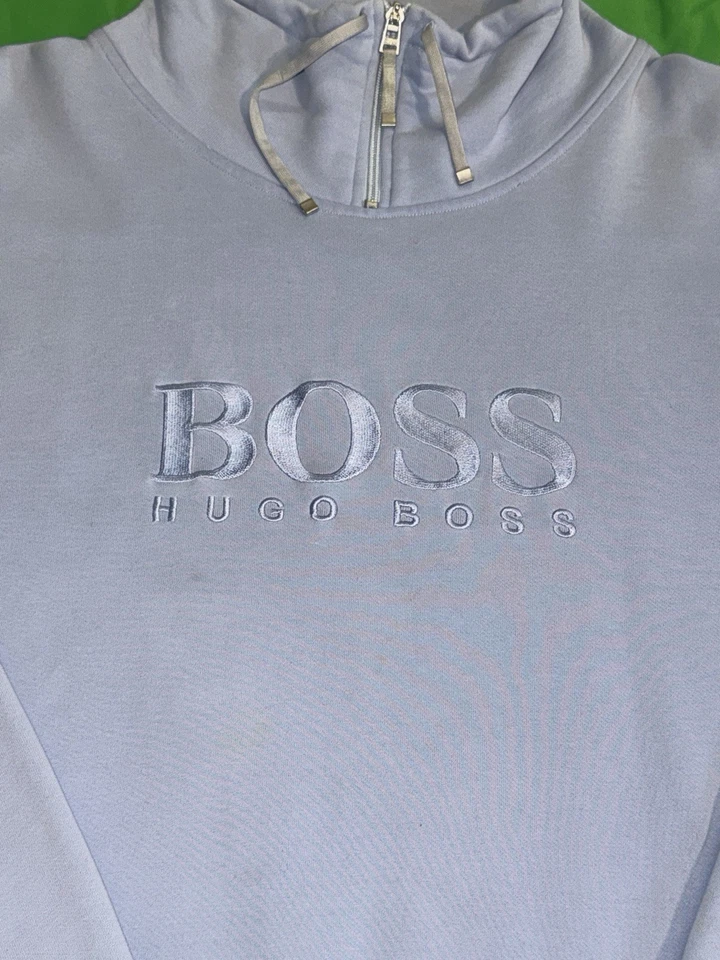 Moletom Vintage Hugo Boss Rocky Balboa 1/4 Zíper XXL - Imagem 3 de 4