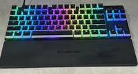SteelSeries Apex Pro TKL Wired RGB Adjustable Actuation Keyboard Tested Working