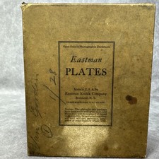 Vintage Camera Film Eastman Plates Unopened Box Of 12 4x5
