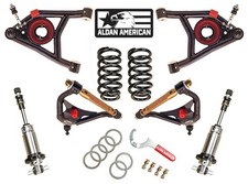 1964-67 Oldsmobile 442 Front Coilover Suspension Kit Bbc Double Adj Aldan