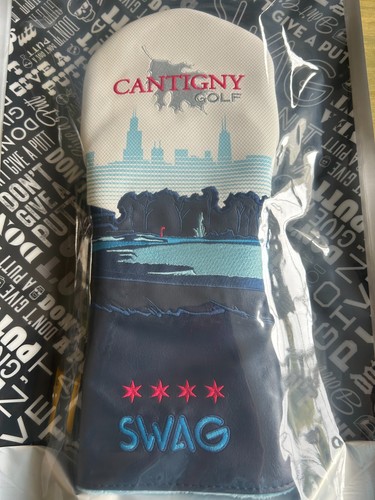 Nuevo en Bolsa Raro 2025 Cantigny Golf Swag Driver Headcover Chicago Skyline Limited - Imagen 2 de 7
