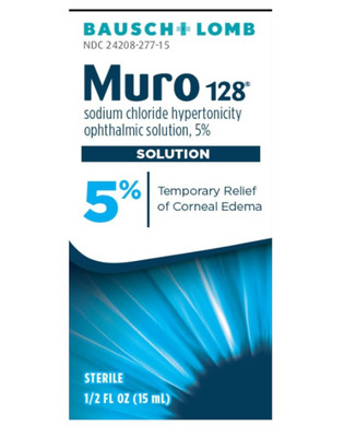 Muro 128 Solution, Temporary Relief of Corneal Edema, Eye Care, Sodium Chloride