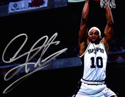 Dennis Rodman Autographed Spurs 16x20 Rebound Photo - Beckett W Hologram *Silver - Picture 8 of 11