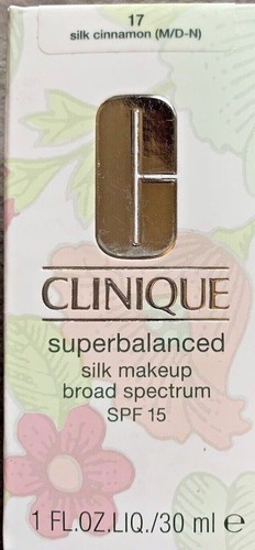 Clinique Superbalanced Silk Makeup Foundation 17 Silk Cinnamon M/D-N 1 Oz SPF 15