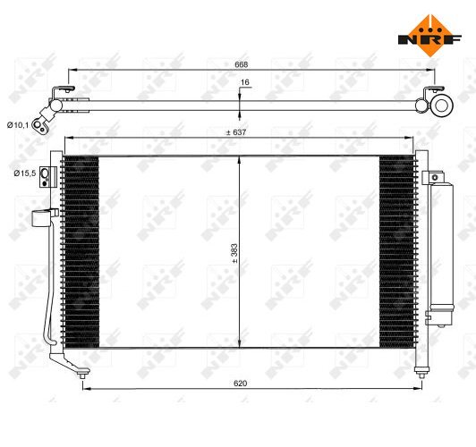 Kondensator, Klimaanlage Easy Fit Nrf 35869 FüR Subaru-image