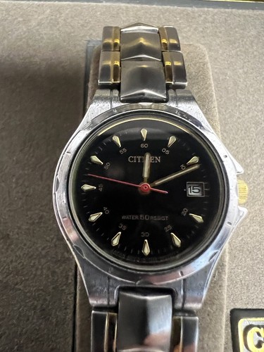 Citizen Mens Silver/gold Watch New And Working - Picture 2 of 6