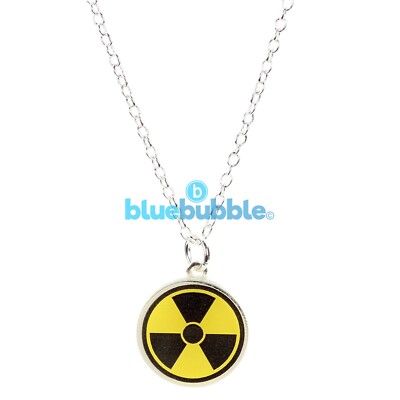 bluebubble RETRO Radioactive Necklace Funky Kitsch Emo Goth Fun Cool Festival UK