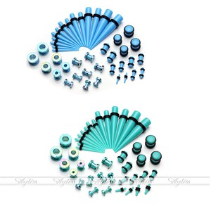 Acrylic-Taper-Tunnel-Saddle-Expander-Ear-Stretcher-Plug-Piercings-Earrings