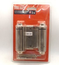 EVERBILT 14971 3 IN. SQUARE RADIUS SATIN NICKEL DOUBLE ACTION SPRING DOOR HINGE