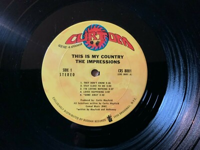 The Impressions - This is My Country - ORIGINAL 1968 Vinyl LP