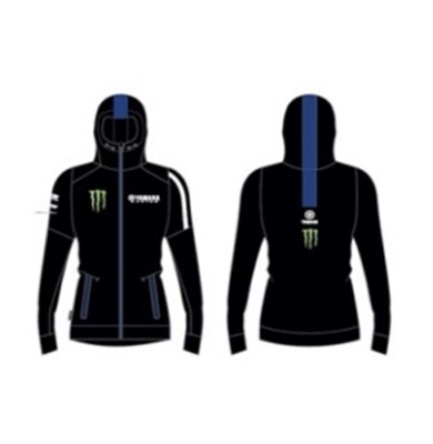 Yamaha Paddock Black Edition Monster Energy Hoodie Damen (schwarz/blau) Gr: L