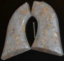 Colt Frontier Scout pistol grips pearl with gold leaf plastic with screw