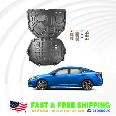 Thick Engine Splash Shield For Nissan Sentra 2020-2024 Front Engine Guard Hard