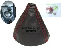 Aforce Auto Custom Leather Handbrake Gaiter For Honda Civic & Integra - Red Stitch, Made In UK