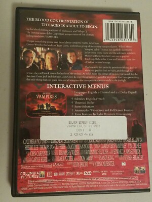 Vampires (DVD, 1999) John Carpenter, James Woods, Daniel Baldwin