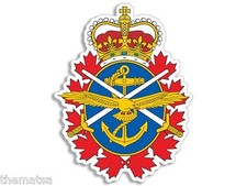 CANADA MILITARY CANADIAN FORCES 4" BUMPER STICKER DECAL MADE IN USA