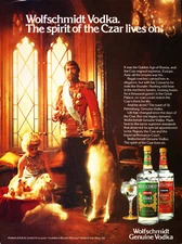 WOLFSCHMIDT VODKA AD #2 RARE 1978 OUT OF PRINT VINTAGE 