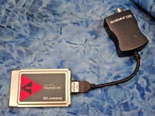 Linksys PCMCIA Ethernet LAN PC Card EC2T 10BaseT/10Base2 Combo Dongle Kit New