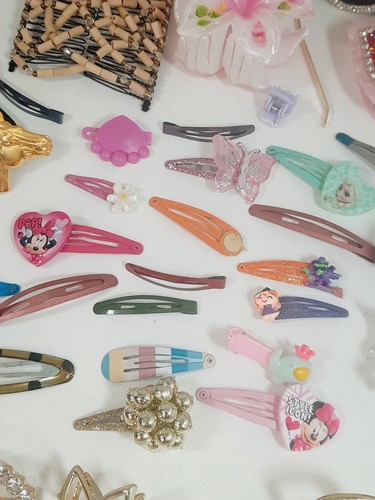 Hair Clip Lot Vtg Modern 2 Pounds Claw Clips Bands Butterfly Horse Decorative - Picture 15 of 21