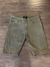 Jordan Craig Legacy Edition Men's Size 36 Dark Green Denim Jean Shorts EUC