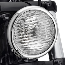 Chrome Motorcycle Bucket Headlight For Harley Chopper Bobber Cafe Racer Cruiser