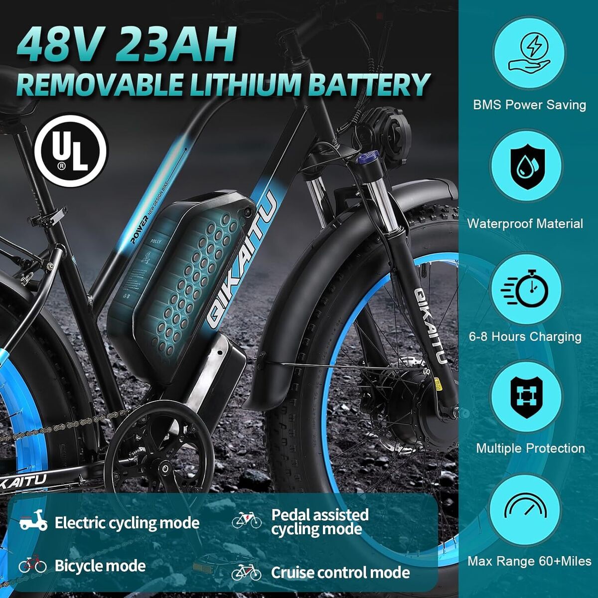Electric Bicycle Dual Motor Mountain 26 Electric Bicycle Dual Motor Mountain 26