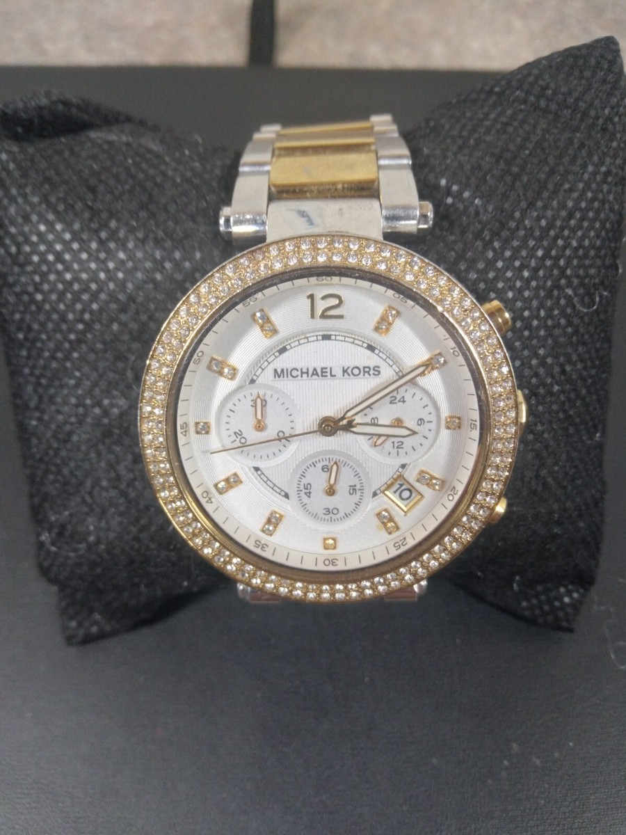 MICHAEL KORS MK-5323 WATCH 2 TONE STAINLESS STEEL ORIGINAL