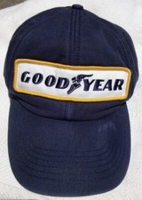 VINTAGE GOOD YEAR PATCH - NAVY SNAPBACK CAP HAT  K-PRODUCTS FOAM,
