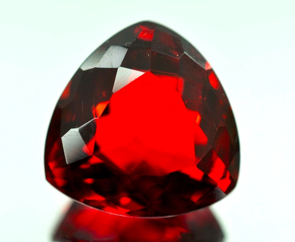 Mozambique Blood Red Ruby 82.3 CT Trillion Cut Loose Gemstone for Ring & Pendant - Image 3 of 4