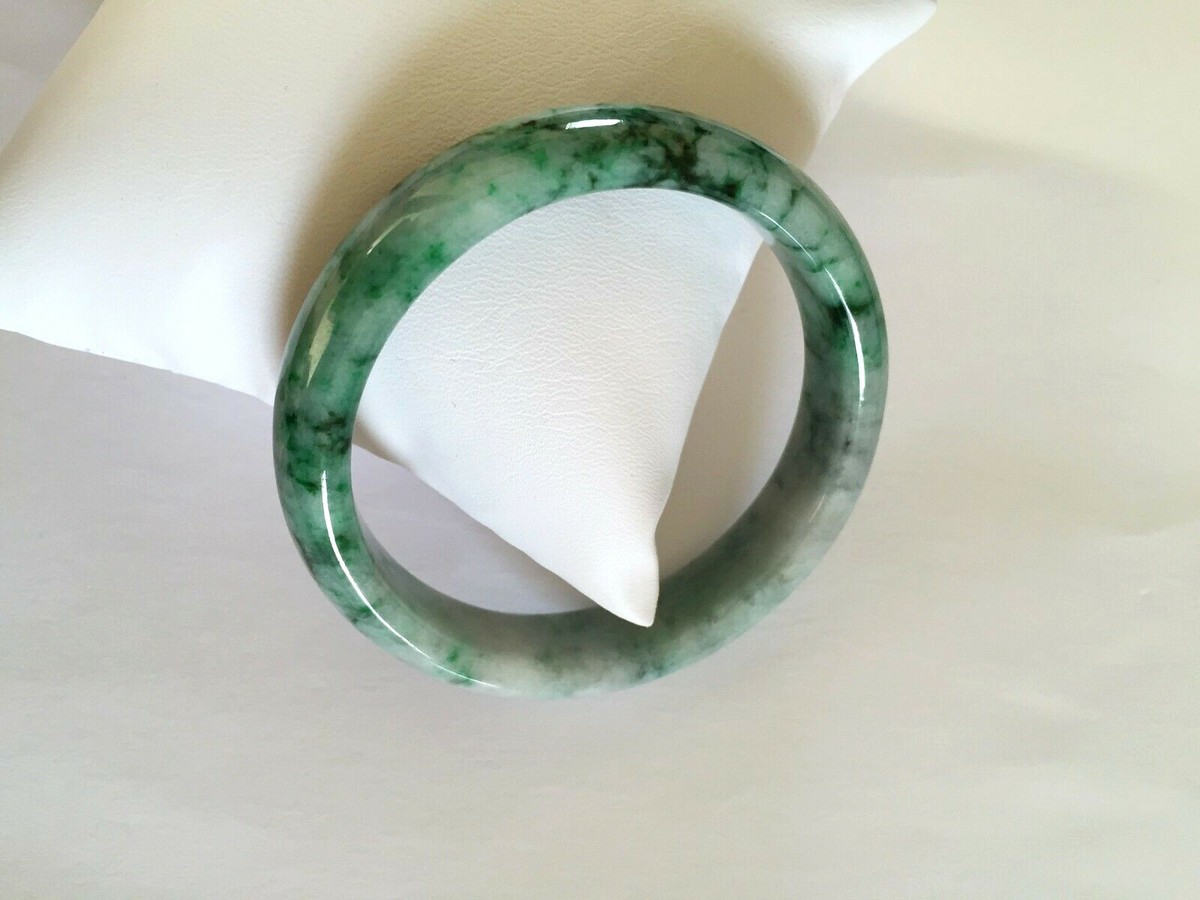 Natural Green Real Genuine Jadeite Jade Bangle Bracelet 55 MM J67
